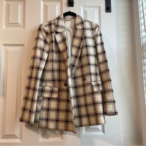 Plaid Blazer Jacket